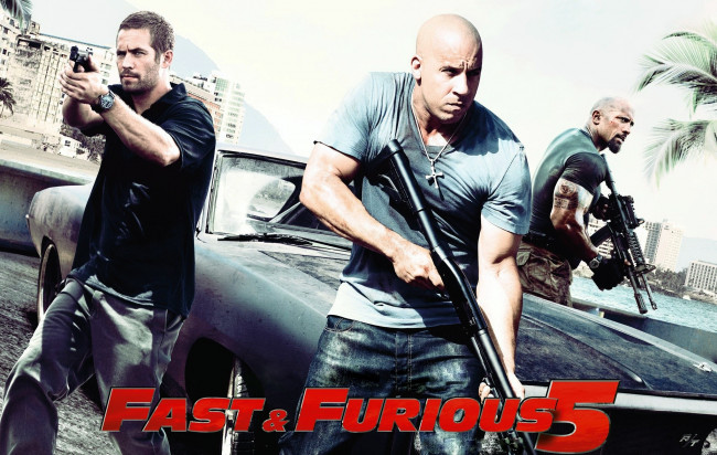 Обои картинки фото fast, five, кино, фильмы, the, and, furious