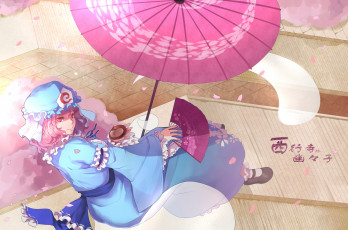 Картинка saigyouji yuyuko аниме touhou