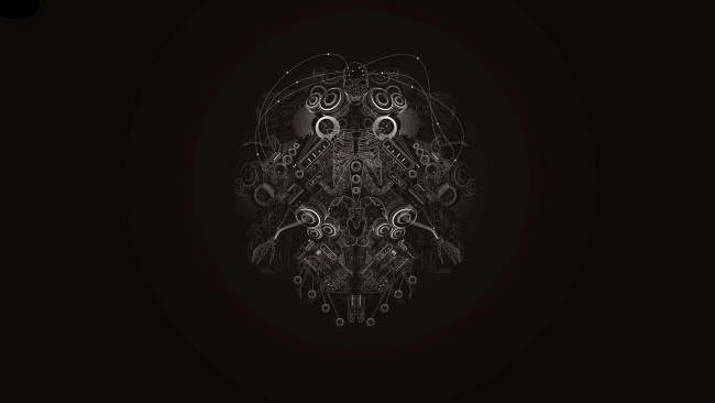 Обои картинки фото векторная, графика, круги, скилет