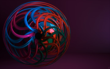 Картинка 3д графика abstract абстракции полосы