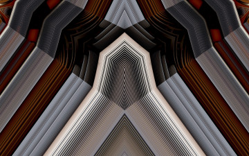 Картинка 3д графика fractal фракталы полосы