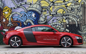 Картинка автомобили audi cars r8 e-tron