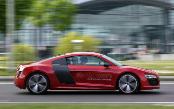 Картинка автомобили audi r8 e-tron cars