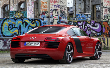 Картинка автомобили audi r8 e-tron cars