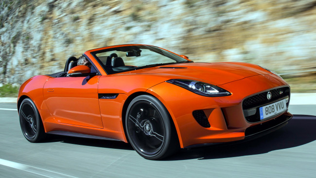 Обои картинки фото jaguar, type, автомобили, великобритания, land, rover, ltd