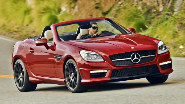 Обои картинки фото mercedes, slk, автомобили, benz, daimler, ag, германия