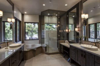 Картинка интерьер ванная+и+туалетная+комнаты душ ванна