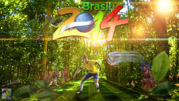 Картинка разное компьютерный+дизайн мяч игрок лес