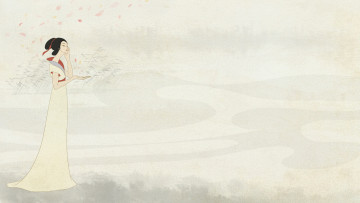 Картинка рисованные люди японка