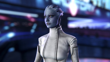 Картинка видео+игры mass+effect liara tsoni mass effect asari scientist