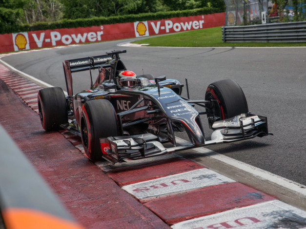 Обои картинки фото спорт, формула 1, скорость, гонка, 2014г, c33, sauber