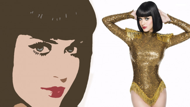 Обои картинки фото музыка, katy perry, взгляд