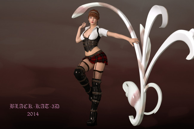 Обои картинки фото 3д графика, люди , people, взгляд, девушка