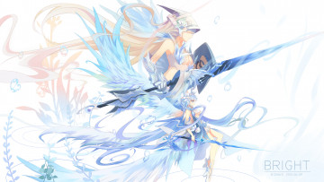 Картинка аниме оружие +техника +технологии воины оружие копья девушки арт bzerox