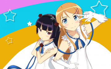 Картинка аниме oreimo xiao wo kousaka kirino gokou ruri
