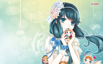 Картинка аниме unknown +другое девушка взгляд фон игрушки