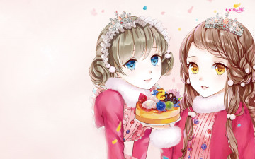 Картинка аниме unknown +другое торт фон девушки взгляд