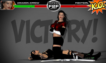 обоя 3д графика, фантазия , fantasy, девушки, взгляд, фон, борьба