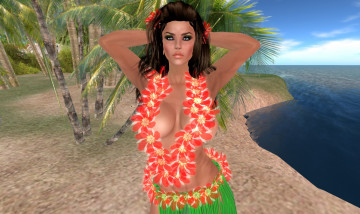 Картинка 3д+графика люди+ people фон взгляд девушка