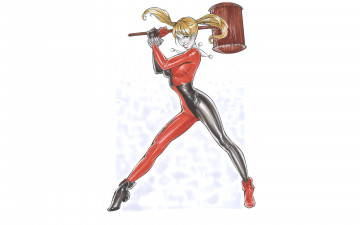 Картинка рисованное комиксы взгляд униформа фон девушка киянка улыбка