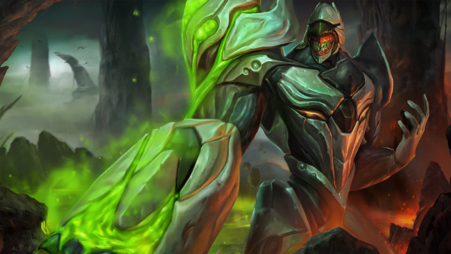 Обои картинки фото видео игры, heroes of newerth, воин, heroes, of, newerth, parasite, art, ascension, moba