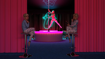 Картинка 3д+графика люди+ people фон взгляд девушки