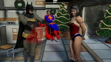 Картинка 3д+графика праздники+ holidays девушка взгляд фон