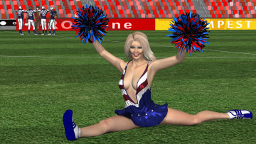 Картинка 3д+графика спорт+ sport взгляд девушка фон