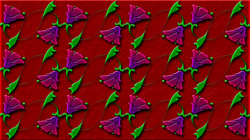 обоя векторная графика, цветы , flowers, узор, фон, цвета