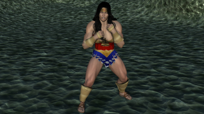 Обои картинки фото 3д графика, фантазия , fantasy, девушка, взгляд, фон, супермен