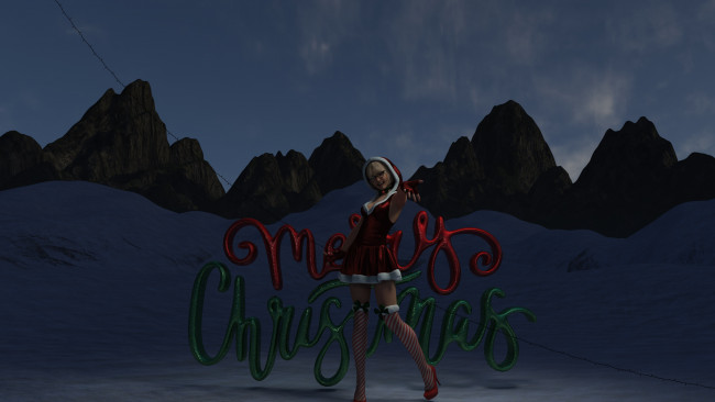 Обои картинки фото 3д графика, праздники , holidays, девушка, фон, взгляд