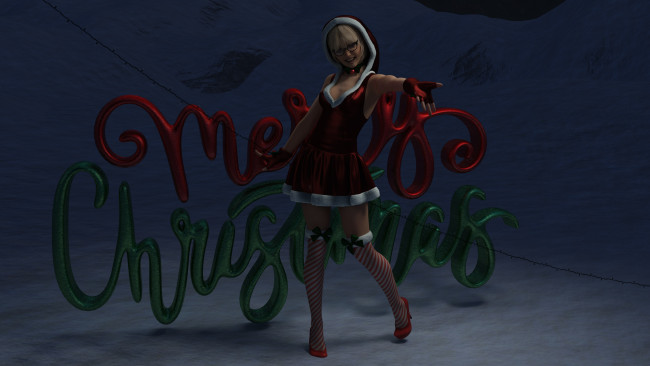 Обои картинки фото 3д графика, праздники , holidays, фон, взгляд, девушка