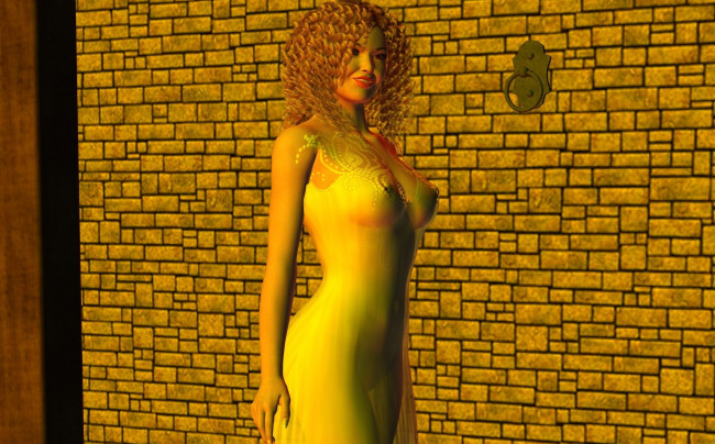 Обои картинки фото 3д графика, люди , people, девушка, фон, взгляд