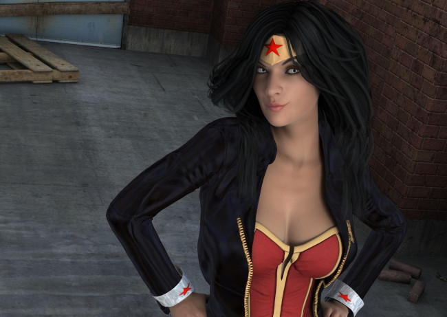 Обои картинки фото 3д графика, фантазия , fantasy, фон, взгляд, девушка