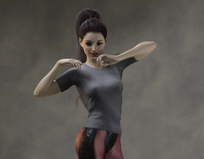 Картинка 3д+графика люди+ people фон взгляд девушка