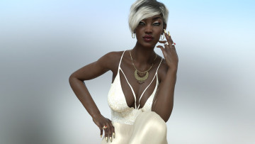 Картинка 3д+графика люди+ people фон взгляд девушка