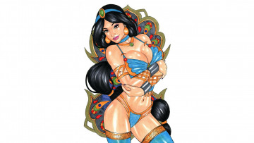 Картинка рисованное комиксы девушка фон взгляд бельё