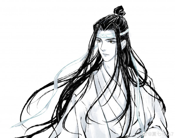 Обои картинки фото аниме, mo dao zu shi, лань, ванцзи