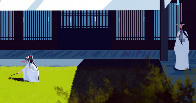 Обои картинки фото аниме, mo dao zu shi, вэй, усянь, лань, ванцзы