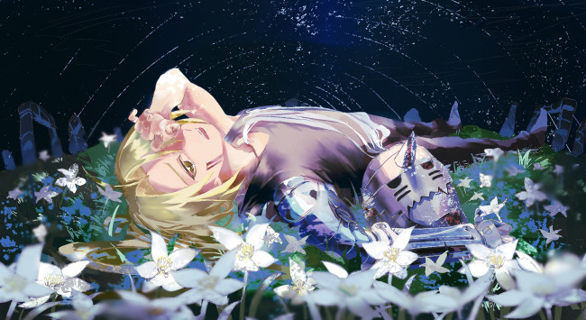 Обои картинки фото аниме, fullmetal alchemist, стальной, алхимик