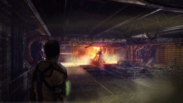 Картинка видео+игры afterfall +insanity человек монстр подвал