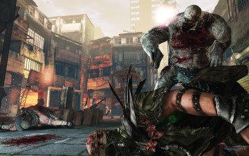 Картинка видео+игры afterfall +insanity монстры бой улица