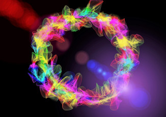 Картинка 3д+графика абстракция+ abstract кольцо цвета