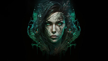 Картинка фэнтези девушки нейросети графика нейроарт ai art нейронные сети рисунки нейро искусство