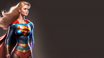 Картинка рисованное комиксы нейросети графика нейроарт ai art нейронные сети рисунки нейро искусство supergirl