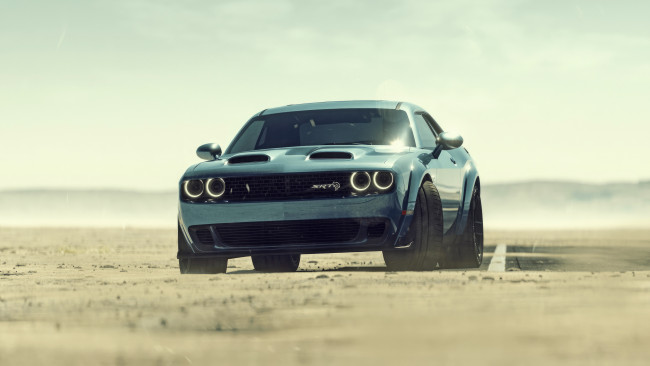 Обои картинки фото 2023 dodge challenger srt hellcat, автомобили, dodge, авто, 2023, года, challenger, srt, hellcat, пустыня