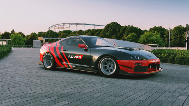 Обои картинки фото автомобили, 3д, toyota