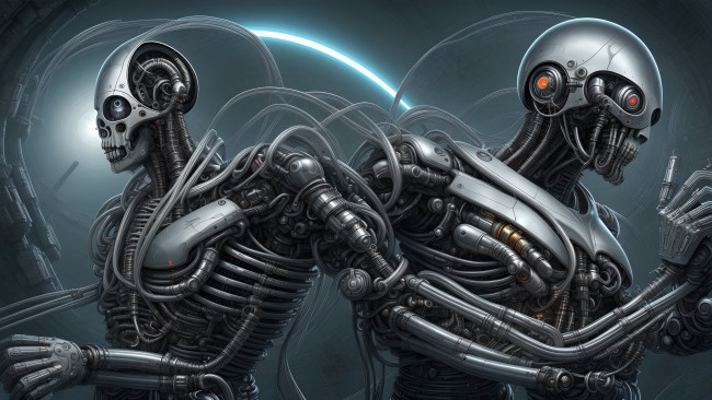 Обои картинки фото стиль h,  r,  giger, фэнтези, роботы,  киборги,  механизмы, нейросети, графика, нейроарт, ai, art, нейронные, сети, рисунки, нейро, искусство