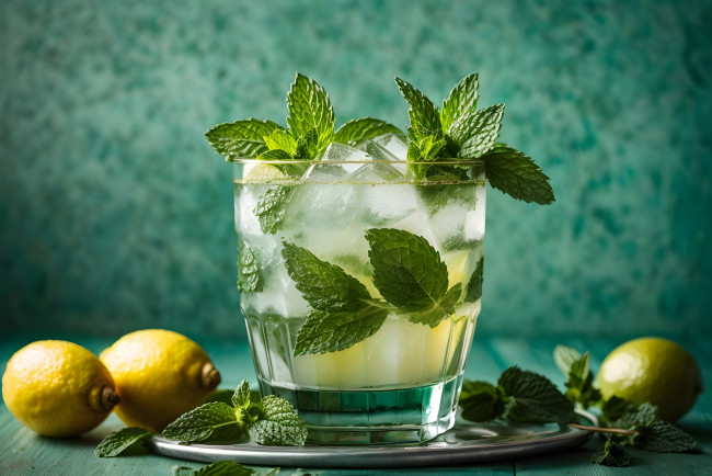 Обои картинки фото 3д графика, еда-, food, мохито