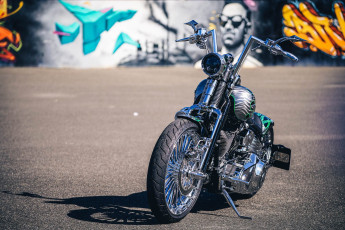 Картинка харлей мотоциклы harley-davidson мотоцикл байк thunderbike customs